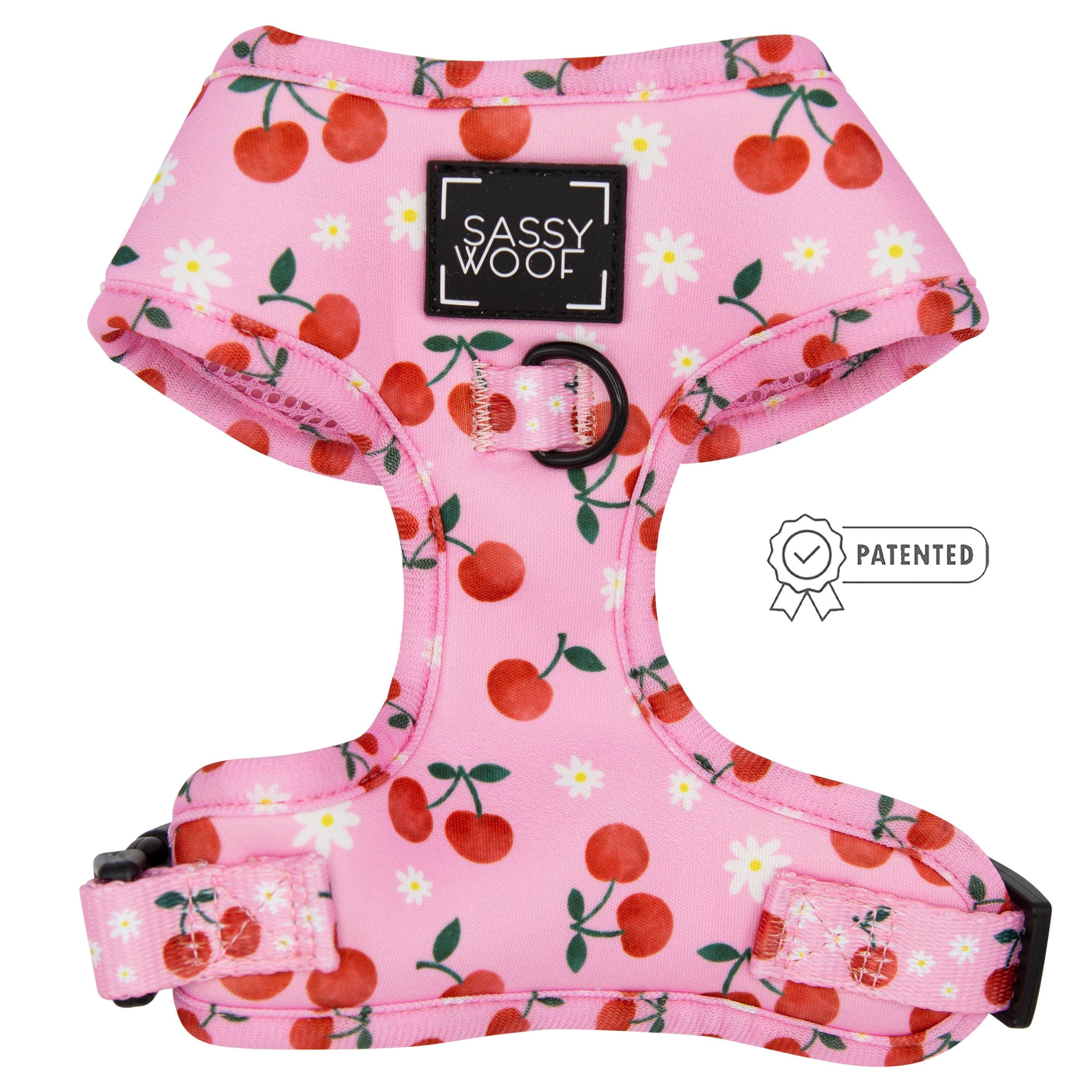 SASSY WOOF - Dog Adjustable Harness - Mon Cherry: XS
